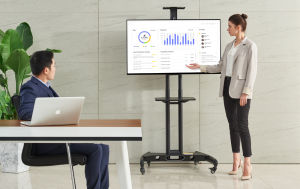 North Bayou NB AVA1500-60-1P  TV stand with Wheels Mobile cart with Wheels and lockable