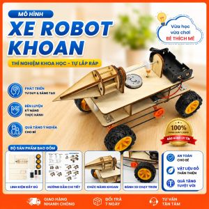 Xe Robot Khoan Hầm Thám Hiểm Địa Chất Mô Hình Lắp Ráp Khoa Học Stem Diy - Đồ Chơi Khoa Học Công Nghệ