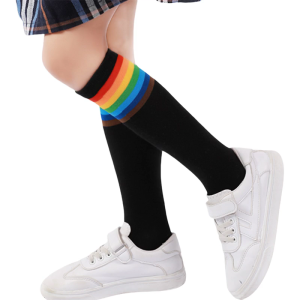 Sinh viên thoáng khí vớ cô gái sọc màu bê vớ phong cách trường học mùa hè vớ đàn hồi đầu gối vớ cho các cô gái