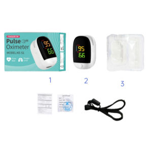 Fingertip Pulse Oximeter LED Display Blood Oxygen & Heart Rate Monitor SpO₂ Detection Device