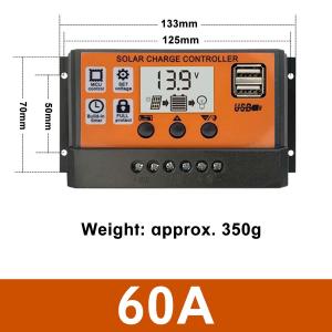 12V 24V Solar Panel Charge Controller 10A 20A 30A 40A 50A 60A Automatic for Lead-Acid Battery