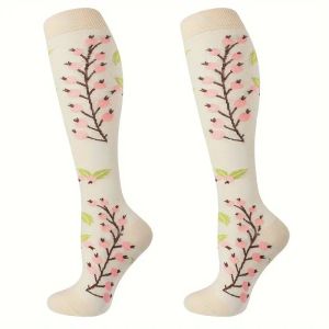 Medical Grade Compression Socks for women Men Knee High Long Socks Golf Sport Socks Fit For Rugby Socks Football Running Socks Circulation Support Compression sock Travel Compression socks pregnancy