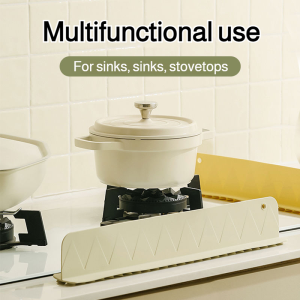 Kitchen sink countertop splash guard Silicone sink edge water retaining strip Bathroom sink water retaining plate