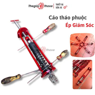Cảo lò xo phuộc nhún xe máy (đỏ) - dụng cụ tháo lò xo phuộc sau chuyên dụng | Thế Giới Thợ Xe