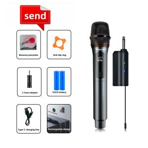 Wireless Microphone 108V blue Ultra High Frequency Rechargeable Microphone 1280mA Rechargeable Lithium Battery mic