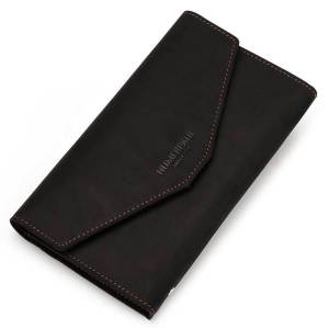 Factory Cross-Border Foreign Trade Mens Genuine Leather Clutch Bag Cowhide Multi-Functional Travel Passport Jacket Crazy Horse Leather Passport Holder