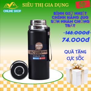 Bình Giữ Nhiệt Inox 316 Cao Cấp - Giữ Nhiệt Tối Đa Lên Đến 8 Tiếng - Thiết Kế Tinh Xảo Vỏ Bọc 2 Lớp Cách Nhiệt. Có Quai Xách Chắc Chắn