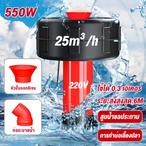 【ใหม่】ปั้มน้ำพุโซล่าเซลล์ ปั้มน้ำออกซิเจนลอยน้ำ ปั้มออกซิเจนเพาะเลี้ยงสัตว์น้ำ ปั้มน้ำแนวนอน และสามารถแปลงเป็นปั๊มน้ำ ปั๊มน้ำลอยน้ำ 2500W สายไฟ 15 เมตร สินค้า