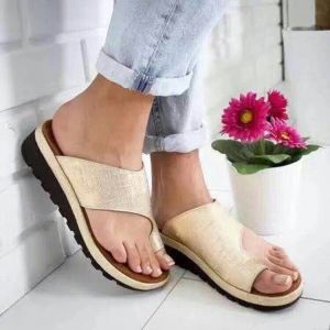 [Free Shipping] Plus-Size WomenS Outdoor Leather Slip-On Wedge Sandals WomenS Large-Size Shoes In Stock Sizes 40-43.