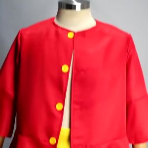 Anime Luffy Costume New World Monkey D Luffy Cosplay Outfits Luffy Straw Hat Kids Halloween Party Role Play