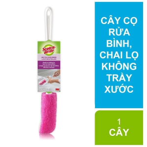 Cây cọ rửa bình chai lọ 3M™ Scotch-Brite® lớp mút cao cấp lấy sạch vết bẩn 1 cây 5x36x3cm Dùng cọ rửa bình chai lọ