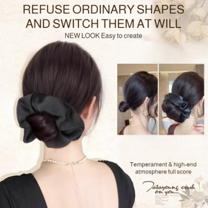 🤩Big Discount🤩Womens Lazy Wind Low Tie Wig Simulation Hair Grip Clip Hair Band Hair Bun Pill Head Wig Low Bun Fake Hair Clip Womens Hairpiece Realistic Textured Ponytail Extension Korean Style Lazy Volumizing Hair Donut For Thin Hair