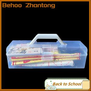 Behoo Brush Storage Box Calligraphy Toolbox Utensils Portable Art Storage Box