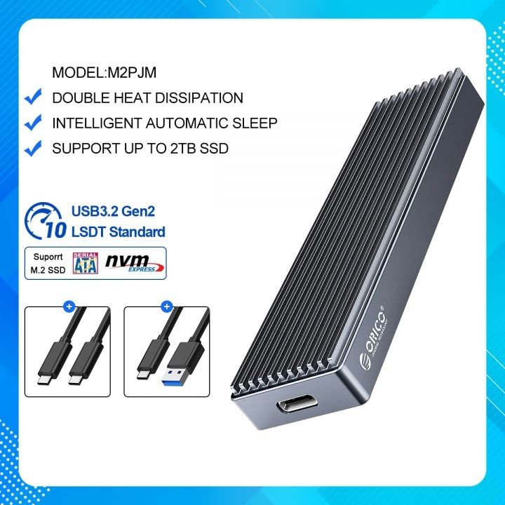 Box Ổ Cứng SSD M2 NVME Và M2 SATA ORICO M2PJM-C3 | Chuyển Ổ Cứng SSD M2 ...