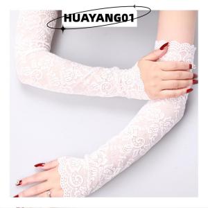 HUAYANG01 [2023 new HOT FASHION] Mùa hè mặt trời bảo vệ Găng Tay Băng ren tay áo lái xe UV chặn cánh tay tay áo