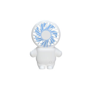 【Portable】Mini Astronaut Handheld Fans USB Rechargeable Small Pocket Size Table Fan with Base Holder Indoor Outdoor Travel Office Use