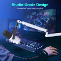 Fifine BM88 Microphone Arm Stand, Boom Arm Stand with Desk Mount Clamp, Screw Adapter, Cable Management, Suspension Mic Stand Flexible Arm Mic Stand Sturdy Low Profile for Podcast Streaming Gaming Studio. 