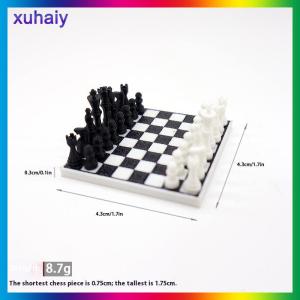 xuhaiy 1 Set 1: 12 Dollhouse Mini Simulation International Chess Model For Children Miniature Chessboard Life Scene Decoration