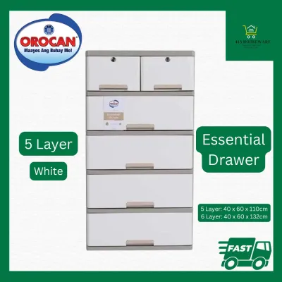 Orocan 5L or 6L Essential Drawer Aesthetic Minimalist Design 5 Layer 6 Layer 5L 6L - Orocan 6860-ED5 6860-ED6