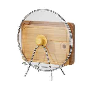 Giá gác vung nắp nồi gác thớt tiện lợi - Kệ để nắp nồi gác thớt đa năng