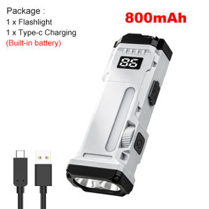 Asafee X828 Đèn pin LED đa chức năng Hiển thị kỹ thuật số Clip EDC Đèn cảnh báo di động để sửa chữa khẩn cấp