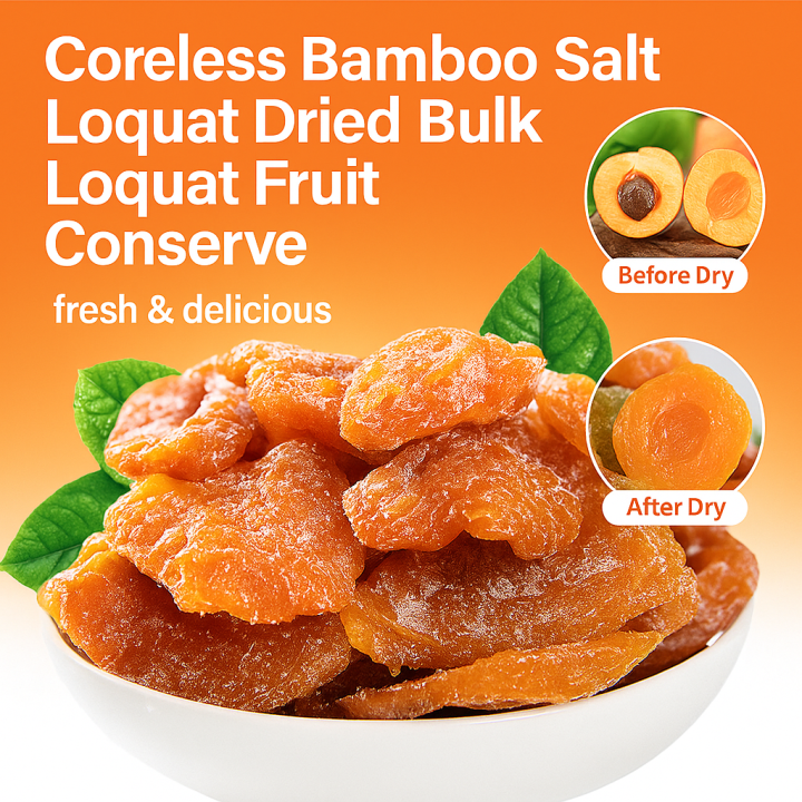 Dried bamboo salt licorice loquat Dried fruit Healthy Ingredients Fresh ...