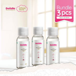 DOODLE Bundle 3 Pcs Ukuran 60 Ml Minyak Telon Bayi
