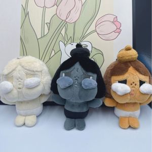 VJ5YE  crybaby Búp bê mô hình crybaby  Nhân vật hành động  dây chuyền hoạt hình Móc chìa khóa nhồi bông Búp bê nhồi bông crybaby Đen xám nâu trắng Móc khóa crybaby Quà tặng đồ chơi trẻ em
