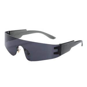 Trendy Cyber Punk Sun Glasses for Men and Women with UV400 Protections Comfortable Nose Pad Eyeglasses for Motorcycling