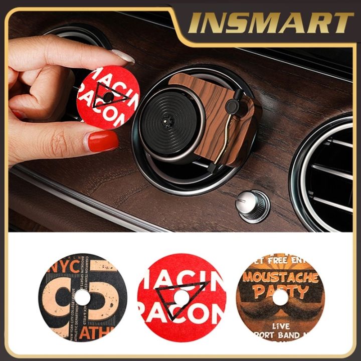 Car Aromatherapy Record Player Design Perfume Clip Vinyl Spin