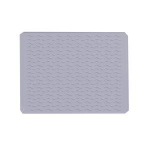 CHAMPIONBABY Silicone Dish Drying Mat Heat Resistant 40 x 30cm Dish Draining Mat Countertop Drip Tray Foldable Sink Pad Kitchen