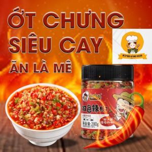 Yêu thích Ớt chưng Hồ Nam ⚡ CHUẨN CHÍNH HÃNG ⚡ Ớt chưng dầu Trung Quốc hũ 280g có 3 loại ớt và 9 loại gia vị