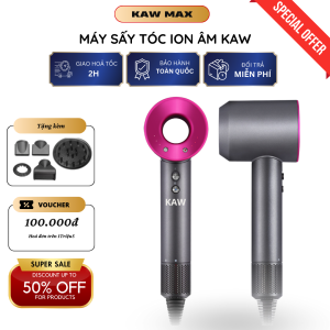Máy sấy tóc ion âm K3500 máy sấy tóc KAW 2 chiều nóng lạnh công suất 1600W bản 5 đầu sấy tạo kiểu sấy nhanh khô kiểm soát nhiệt thông minh bảo vệ tóc khỏi hư tổn