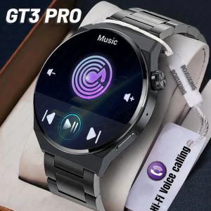 For Huawe1 NFC Smart Watch Men GT3 Pro AMOLED 390*390 HD Screen Heart Rate Bluetooth Call IP68 Waterproof SmartWatch 2025