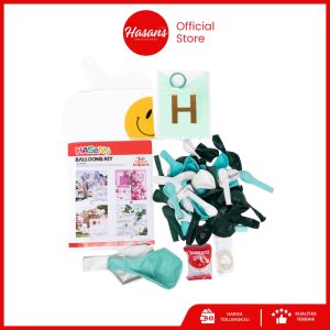 83 Pcs Set Garland Balon Latex / Paket Dekorasi Tema Hijau / Party Balon Set Garland 04 Hju Pu