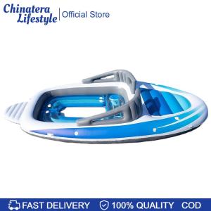 PVC 6-Person Inflatable Floating Yacht Inflatable Kayak Rafting for Water Sports