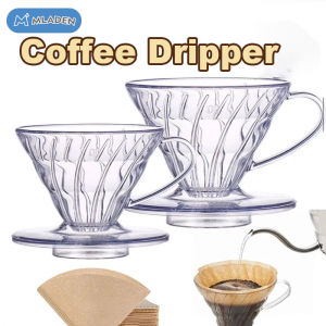 MLADEN V60 Coffee Dripper Premium PP Coffee Filter Dripper 1-4cups Heat Resistant Brewing Tools 手冲咖啡滤杯