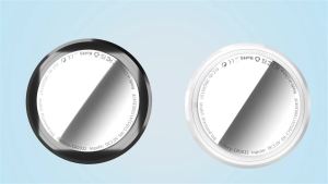 Tracker Tag-1 Pack White    Bluetooth Tracker Work with Apple Find My (iOS 14.6 Above Only) Smart Tag with Case/Keychain/Lanyard Item Finder for Luggage/Key/Suitcase/Backpack