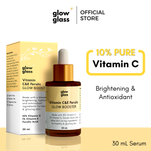 Vitamin C & E Ferulic Glow Booster - Brightening & Antioxidant Serum by Glow Glass Beauty