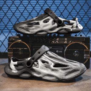 Free Shipping New MenS Summer Outdoor Clogs Featuring A Hollow Design For Breathability A Closed-Toe Style And A Non-Slip Sole Making Them Versatile Beach Sandals