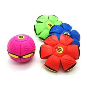 Mainan Bola Ufo Magic Flat Ball LED - Mainan Anak Bola Magic Ufo Lampu Terbang Injak Lempar