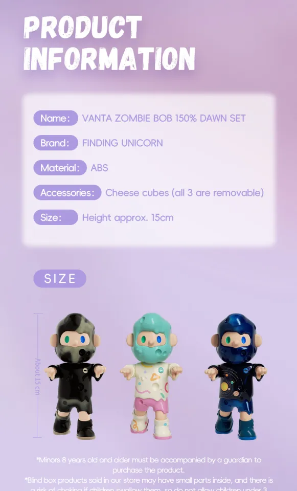 FINDING UNICORN FARMER BOB VANTA ZOMBIE BOB 150% DAWN SET（Limited