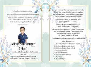 Undangan Khitanan Murah I Undangan Unik I Undangan Terbaru Proses Cepat