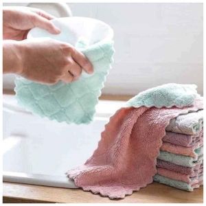 [Set 10 cái] Khăn lau đa năng 2 mặt siêu thấm hút