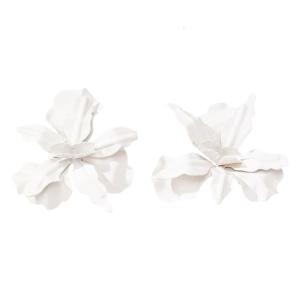 Flower Earrings Elegant Studs Earrings Modern Flower Ear Studs Alloy Texture Ear Suitable for Stylish Outfits