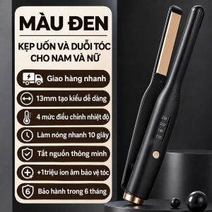 Máy Uốn Duỗi Tóc Mini 2in1 Tạo Kiểu Tóc Lọn Xoăn Nhanh Gọn Tiện Lợi Dễ Sử Dụng Tiện Lợi Bảo Vệ Tóc