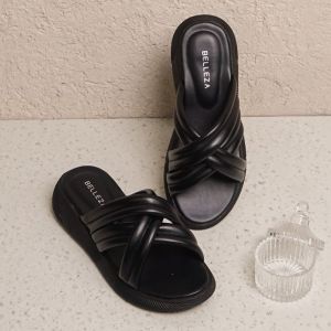 BELLEZA Sandal Wanita Emma All Colors | sendal santai wanita | sandals pergi / rumah Wedges cewek perempuan beleza shoes official terbaru