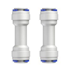 2Pcs Plastic One Way Check Valves 3/8Inch Push to Connect Check Valves One Way Through Water Purifiers Check Valves