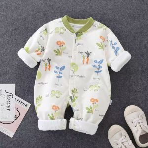 Baby Jumpsuit 40 Gram a Cotton-Like Autumn Newborn Baby Clothes Seamless Long Sleeve Romper Anyang Baby Clothing