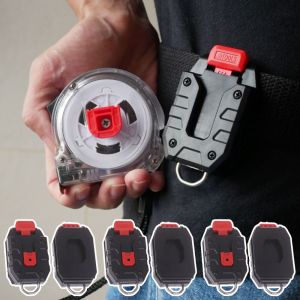 NALANILI Nhựa Kẹp thước đo Di động Treo nhanh Giá đỡ kẹp thắt lưng  Phụ kiện dụng cụ đo lường